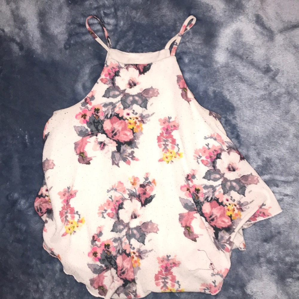Floral spaghetti strap shirt